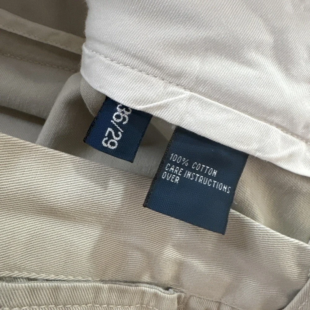 Polo Ralph‎ Lauren Prospect Pants Mens Sz 36 x 27 Beige Vintage Chino Twill